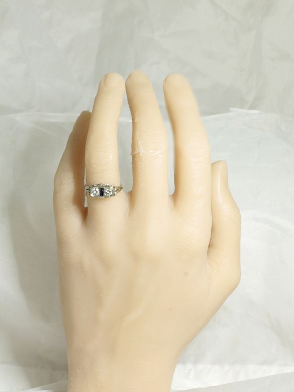 Lovely Antique Sapphire Engagement Ring Vintage Times