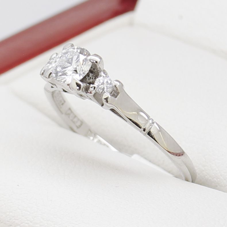 Cartier C De Platinum And 0.03ct Diamond Wedding Ring in White | Lyst  Australia