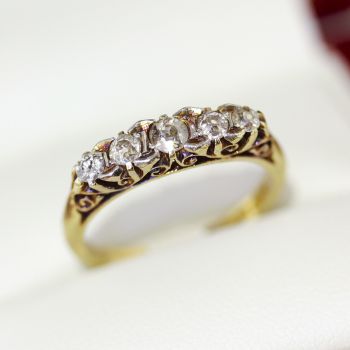 Sydney Antique Yellow Gold Diamond ring