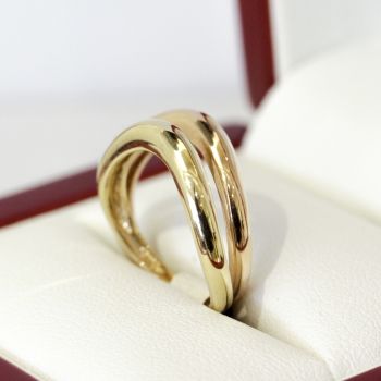 14ct yellow and rose gold, 2 ring set.