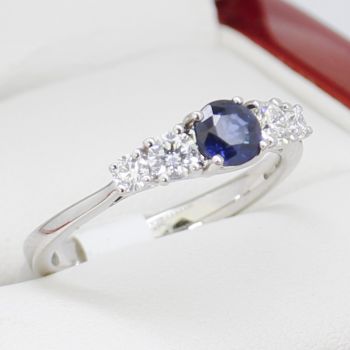 antique jewellery, vintage engagement ring, vintage engagement rings, Sapphire Diamond Ring, Sapphire Diamond Engagement Ring, Dark Blue Sapphire Ring, Lesbian Engagement Ring, sydney vintage jewellery, 