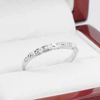 Art Deco Engraved Band, Vintage Wedding Band, Vintage Ring, Art Deco Ring, Antique Ring, Vintage Jewellery, Art Deco Jewellery, Art Deco Wedding Ring, 