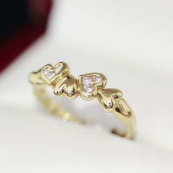 18k Gold Rings with Emerald