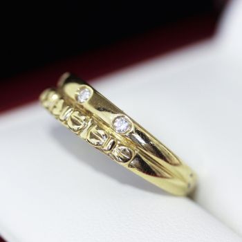 18k Gold Rings with Emerald