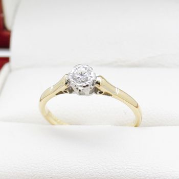 Yellow Gold Vintage rings, Vintage Diamond Engagement Rings, Sydney Vintage Jewellery, Art Nouveau Jewellery, Handmade Jewellery, vintage jewellery, vintage diamond ring, Australia vintage jewellery, vintage engagement ring, antique engagement ring, vinta