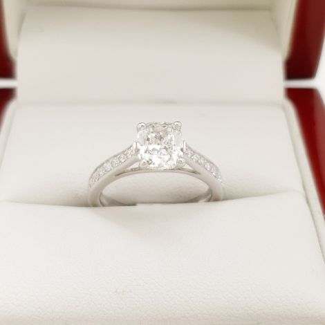 Engagement ring in 18ct white gold with a 1.20ct Diamond 