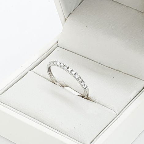 18k white Gold new half eternity band, Sydney wedding jewellery