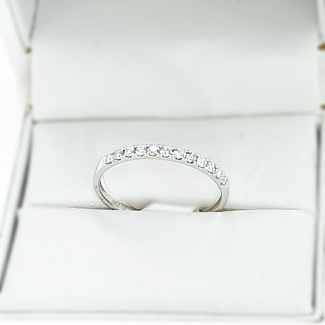 18k white Gold new half eternity band, Sydney wedding jewellery