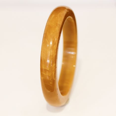 Lovely marbled Butterscotch Bakelite bangle.  Deco era Bangle.