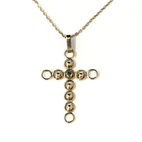 Vintage 18ct gold cross pendant, great gift.