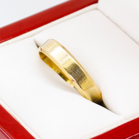 Men's Wedding Band, Gold Ring, Sustainable Jewelry, Textured Ring, Engraved Textured Ring
