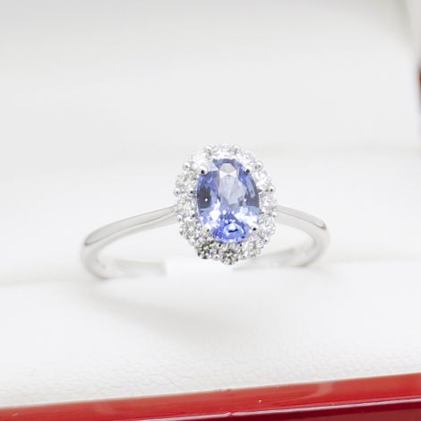 Sapphire Diamond Daily Ring