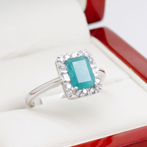 Emerald Diamond Engagement Ring, Vintage Jewellery, Vintage Emerald Engagement Ring, Vintage Engagement Ring, Art Deco Engagement Ring, Art Deco Jewellery, Antique Jewellery, Vintage Rings, Art Deco Ring, Estate Jewellery, 