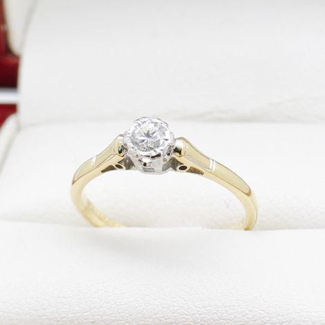 Yellow Gold Vintage rings, Vintage Diamond Engagement Rings, Sydney Vintage Jewellery, Art Nouveau Jewellery, Handmade Jewellery, vintage jewellery, vintage diamond ring, Australia vintage jewellery, vintage engagement ring, antique engagement ring, vinta