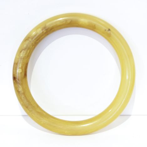 Great Vintage pale marbled Bakelite bangle.  Deco bangle.