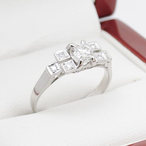 Art Deco Jewellery, Fully Restored Vintage Ring, Lesbian Engagement Ring, Art Deco Engagement Ring, Art Deco White Gold Ring, Vintage Engagement Rings, Vintage Jewellery, White Gold Diamond Engagement Ring, 