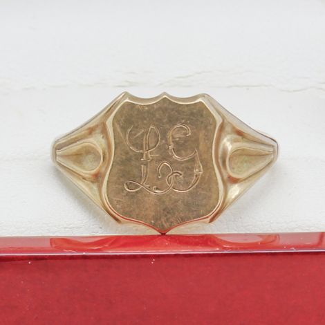 Australian Vintage Gold Mens Signet Ring