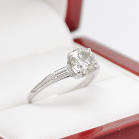 Art Deco Diamond Engagement ring, 1 ct diamond engagement ring, antique engagement ring, vintage engagement ring