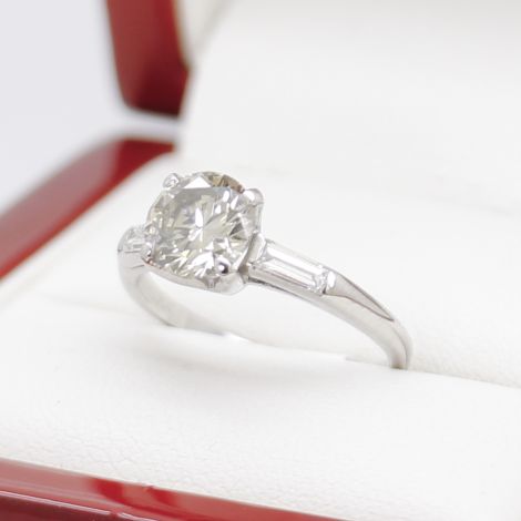 Art Deco Diamond Engagement ring, 1 ct diamond engagement ring, antique engagement ring, vintage engagement ring