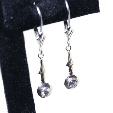 Vintage Diamond Drop Earrings