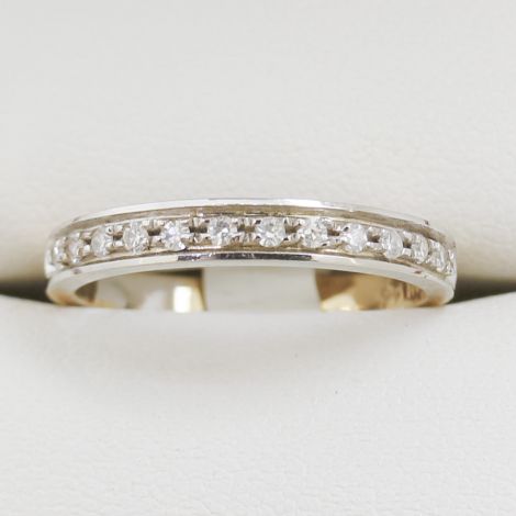 Diamond Eternity Ring, Vintage Jewellery, Art Deco Two Tone Ring. Vintage Rings, Diamond Wedding Band, Antique Jewellery, Antique Rings, Two Tone Eternity Wedding Band, 
